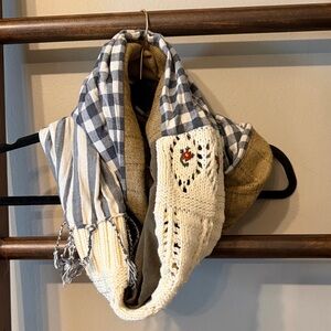 Stylish Multicolor Knit and wool infinity Scarf